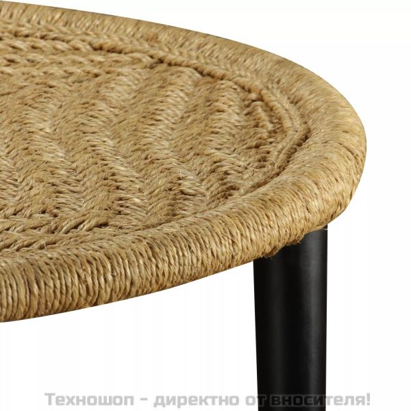 Комплект маси за кафе от 2 части, естествена юта