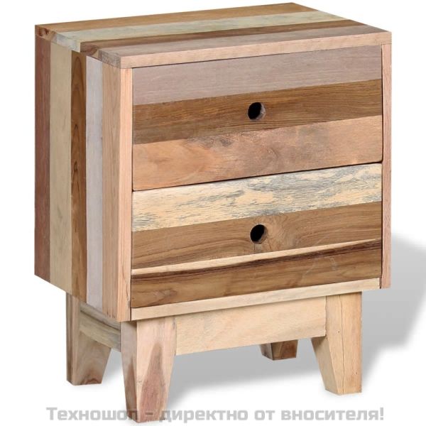 Нощно шкафче, регенерирано дърво масив