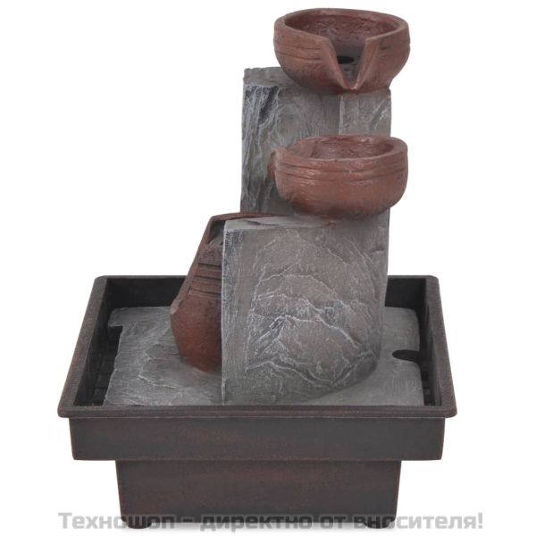 Вътрешен фонтан с LED осветление, полирезин