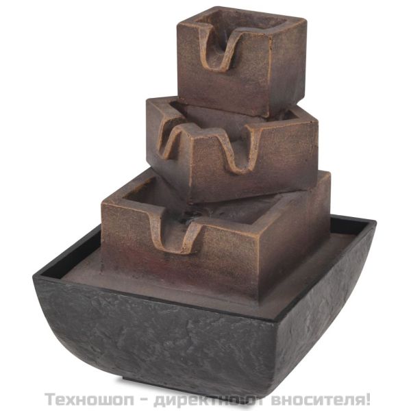 Вътрешен фонтан с LED осветление, полирезин