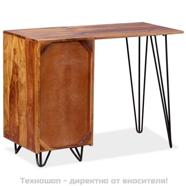 Бюро с 1 чекмедже и 1 шкаф, акация масив