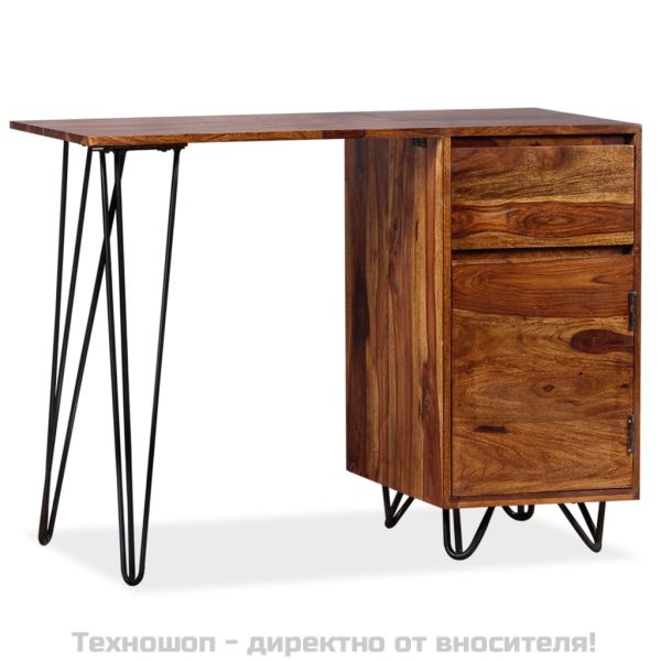 Бюро с 1 чекмедже и 1 шкаф, акация масив