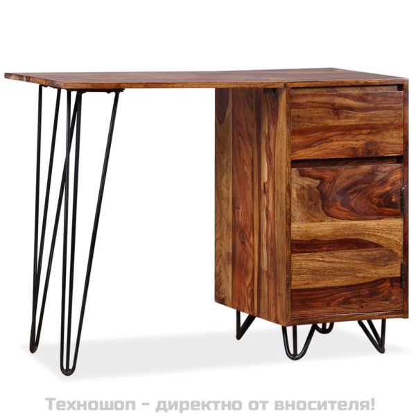 Бюро с 1 чекмедже и 1 шкаф, акация масив