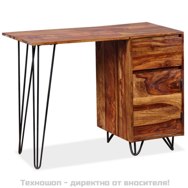 Бюро с 1 чекмедже и 1 шкаф, акация масив