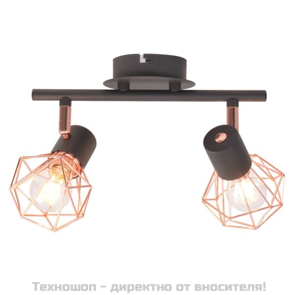 Таванна лампа с 2 LED филамент крушки 8 W