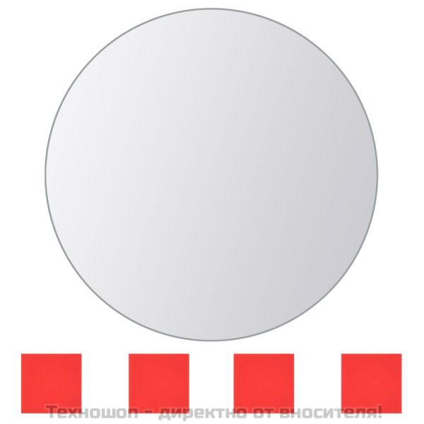 Огледални плочки, 8 бр, кръгло стъкло