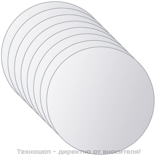 Огледални плочки, 8 бр, кръгло стъкло