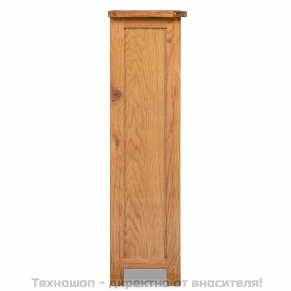 Библиотека с 3 рафта, 70x22,5x82 см, дъбов масив