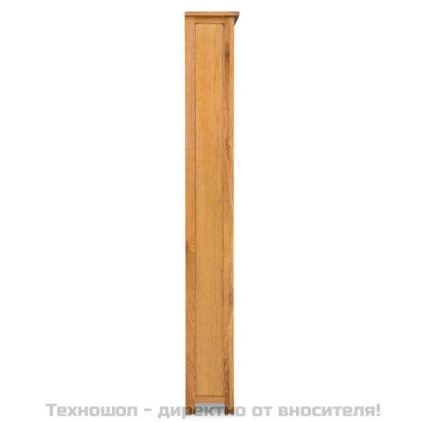 Библиотека с 6 рафта, 80x22,5x180 см, дъбов масив