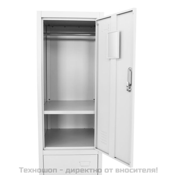 Заключващ се шкаф с 2 отделения, 38x45x180 cм