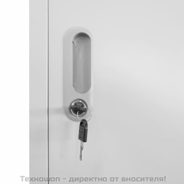 Заключващ се шкаф с 4 отделения, 38x45x180 cм