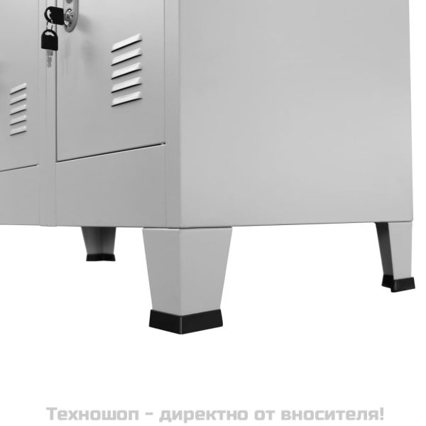 Заключващ се шкаф с 12 отделения, 90x45x180 см