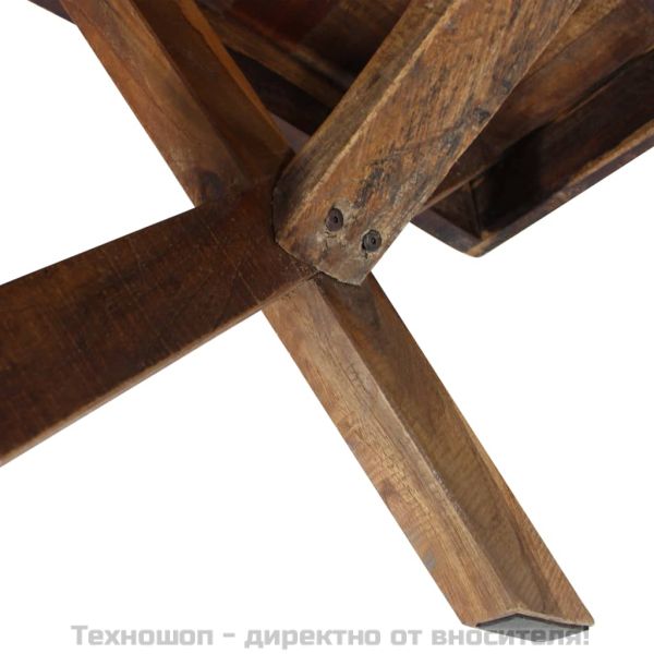 Маса за кафе, смесена регенерирана дървесина, 110x60x45 cм