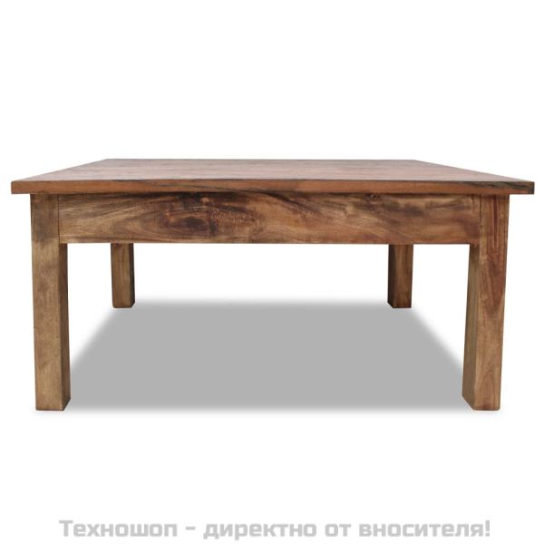 Маса за кафе, махагоново дърво масив, 96x73x45 cм
