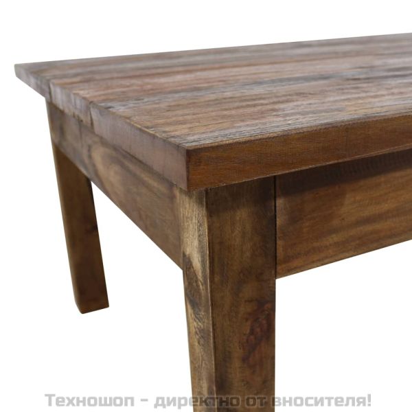 Маса за кафе, махагоново дърво масив, 96x73x45 cм
