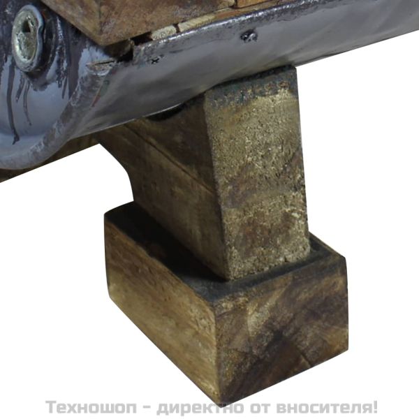 Маса за кафе, смесена регенерирана дървесина, 90x50x35 cм