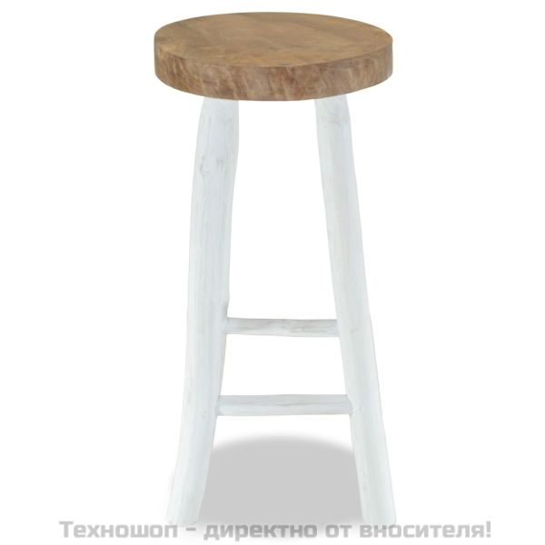 Бар табуретка, тиково дърво масив
