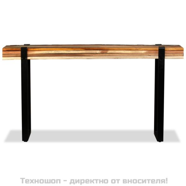 Конзолна маса, регенерирано дърво масив, регулируема