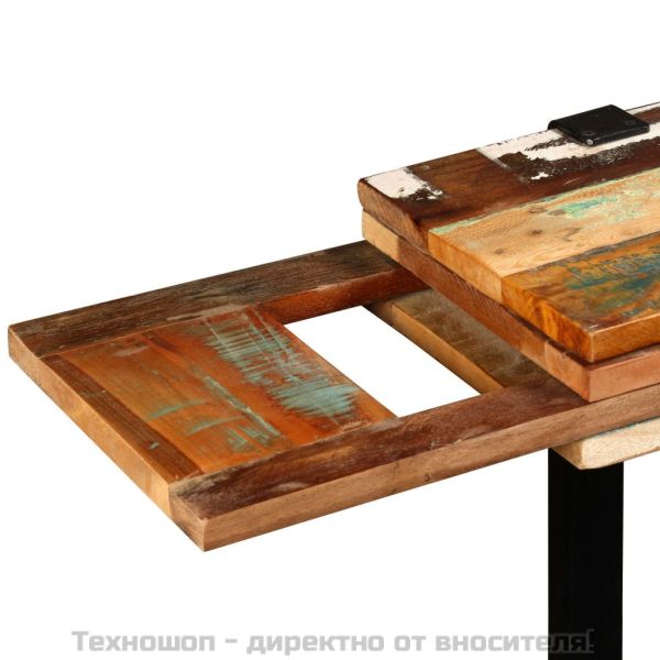 Конзолна маса, регенерирано дърво масив, регулируема