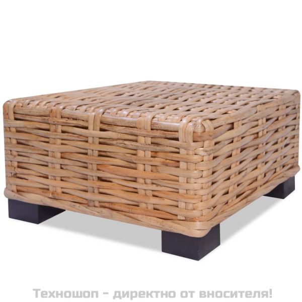 Комплект мека мебел, 16 части, естествен ратан