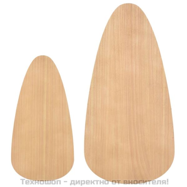 Комплект кафе маси, 2 части, иглолистна дървесина масив, кафяв