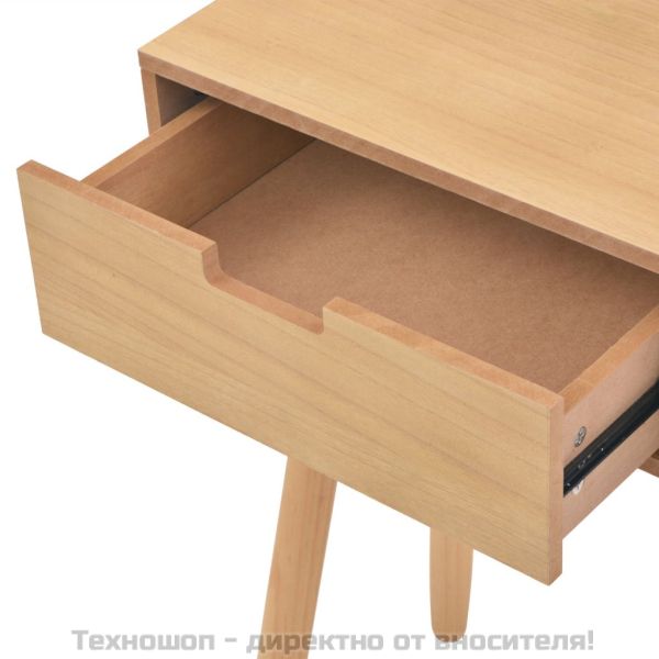 Конзолна маса, иглолистна дървесина масив, 80x30x72 cм, кафява