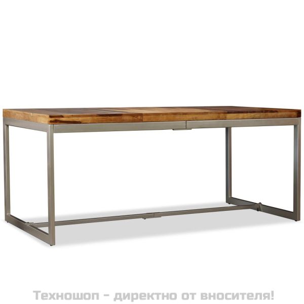 Трапезна маса, акация масив и стомана, 180 cм