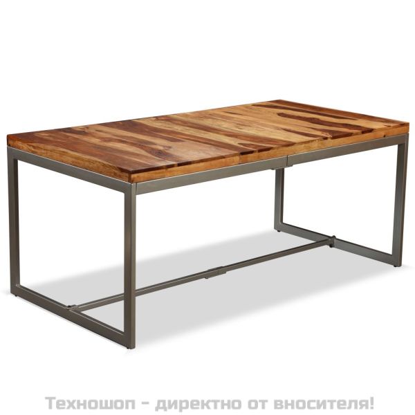 Трапезна маса, акация масив и стомана, 180 cм