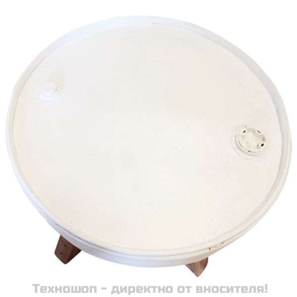 Маса за кафе, регенерирано дърво масив, 60x45 cм, бяла