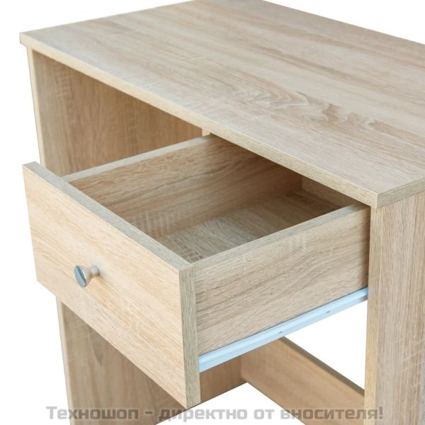 Тоалетна масичка, инженерно дърво, 75x40x141 см, дъб