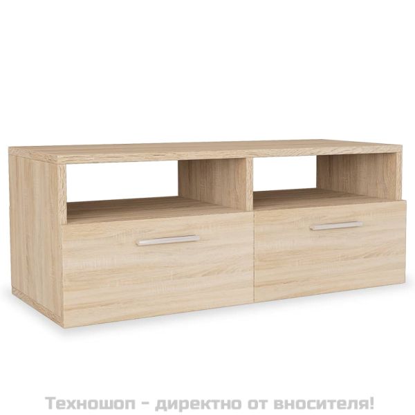 ТВ шкаф, инженерно дърво, 95x35x36 см, дъб