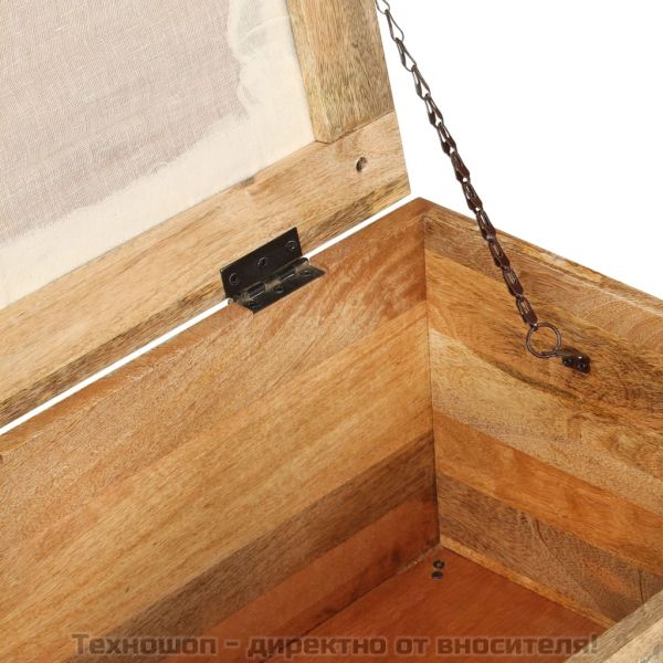 Пейка за съхранение, регенерирано дърво масив, 80x40x40 см