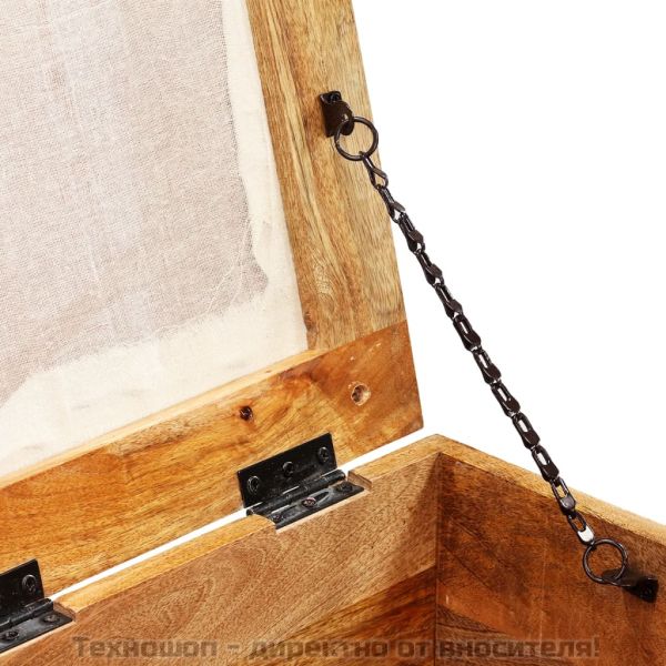 Пейка за съхранение, регенерирано дърво масив, 80x40x40 см