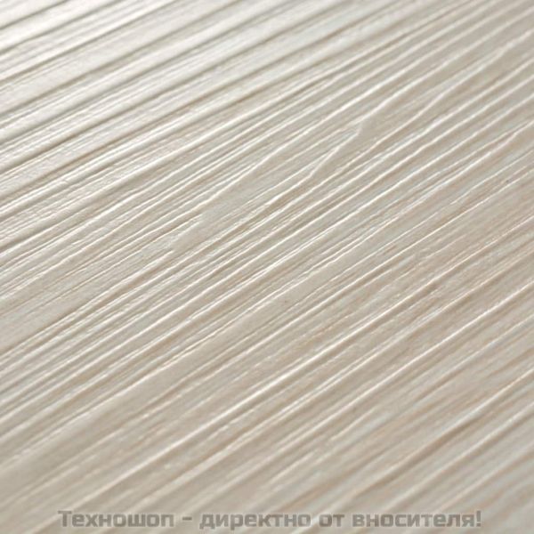 Несамозалепващи PVC подови дъски 5,26м² 2 мм дъб класически бял