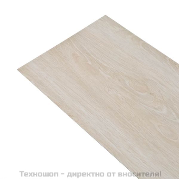 Несамозалепващи PVC подови дъски 5,26м² 2 мм дъб класически бял