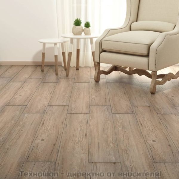 Несамозалепващи PVC подови дъски 5,26 м² 2 мм дъб кафяв