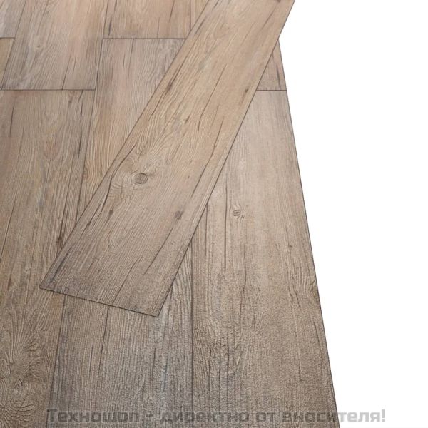 Несамозалепващи PVC подови дъски 5,26 м² 2 мм дъб кафяв