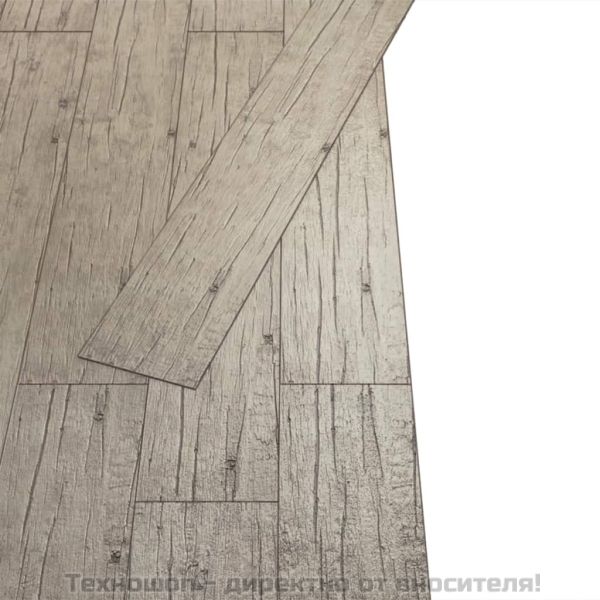 Самозалепващи подови дъски от PVC 5,02 м² 2 мм цвят измит дъб