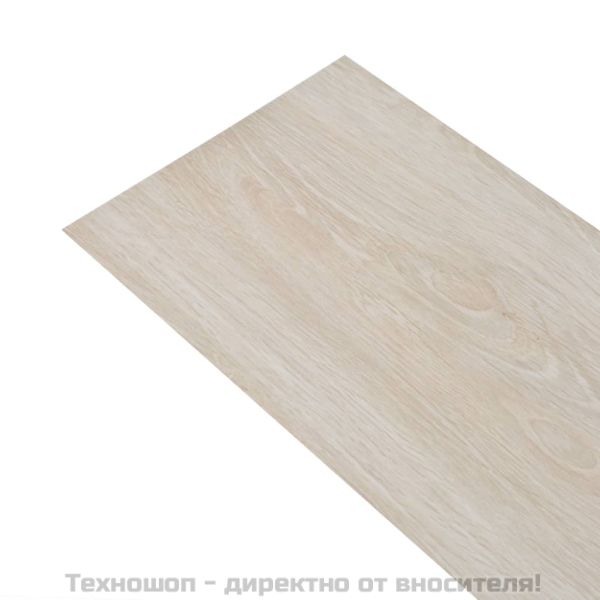 Самозалепващи подови дъски от PVC 5,02 м² 2 мм цвят бял дъб