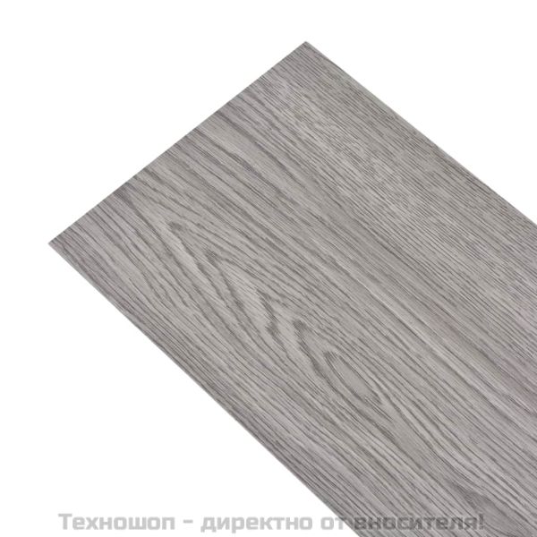 Самозалепващи подови дъски от PVC 5,02 м² 2 мм тъмносиви