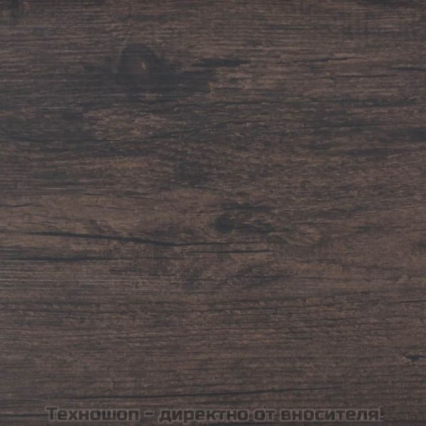 Самозалепващи подови дъски PVC 5,02 м² 2 мм тъмнокафяви