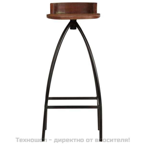 Бар табуретки, 2 бр, регенерирана дървесина масив
