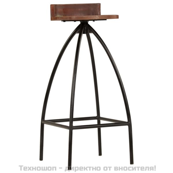 Бар табуретки, 2 бр, регенерирана дървесина масив