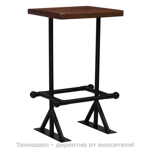 Бар комплект, 3 части, регенерирано дърво масив