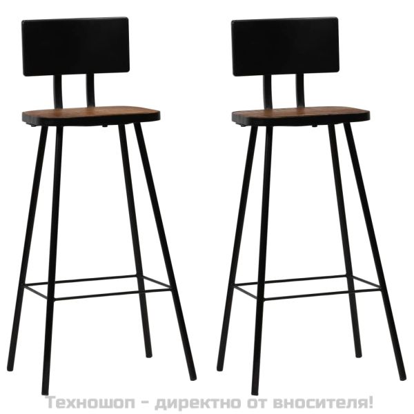 Бар комплект, 3 части, регенерирано дърво масив