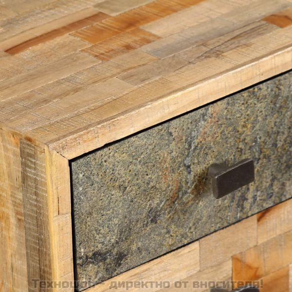 Бюро, регенерирано тиково дърво масив, 110х50х76 см