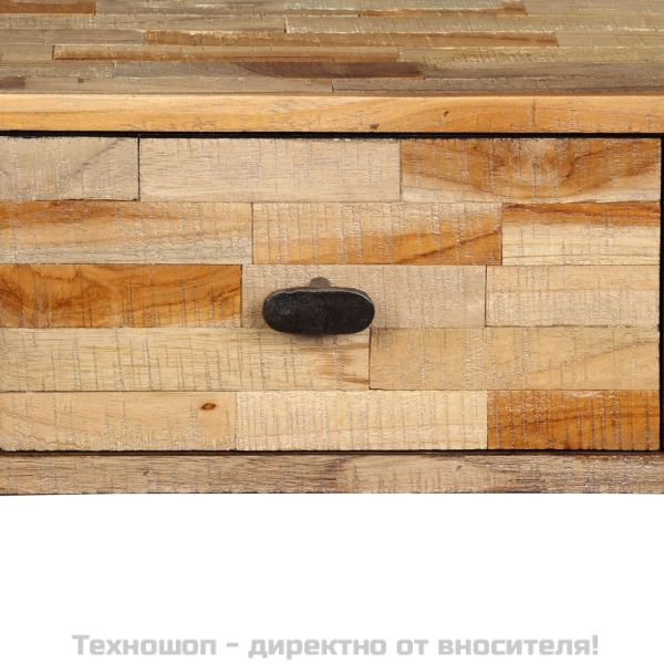 Конзолна маса, регенерирано тиково дърво масив, 120x30x76 cм