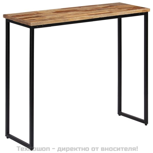 Конзолна маса, регенерирано тиково дърво масив, 90x30x76 cм