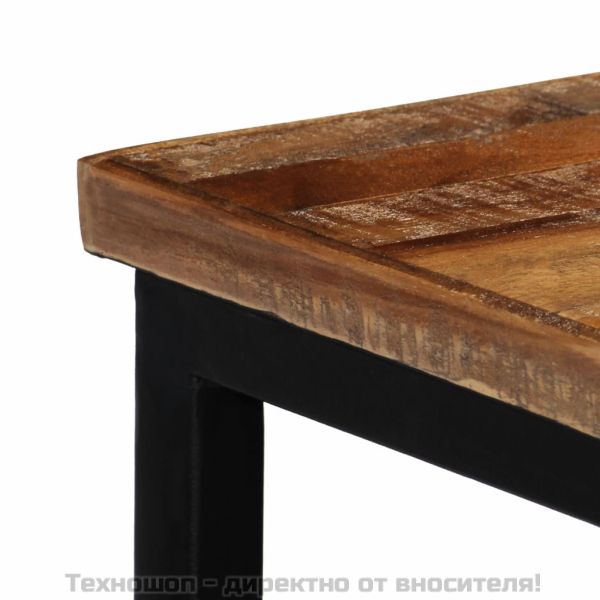 Конзолна маса, регенерирано тиково дърво масив, 90x30x76 cм