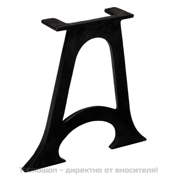 Крака за маса за кафе, 2 бр, арковидна основа, A-образни, чугун